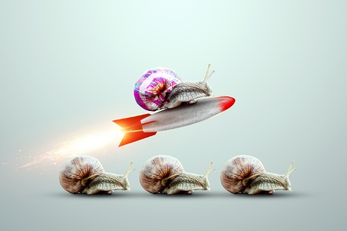 Snail Rocket Past Other Snails - Unleashing the Creative Beast