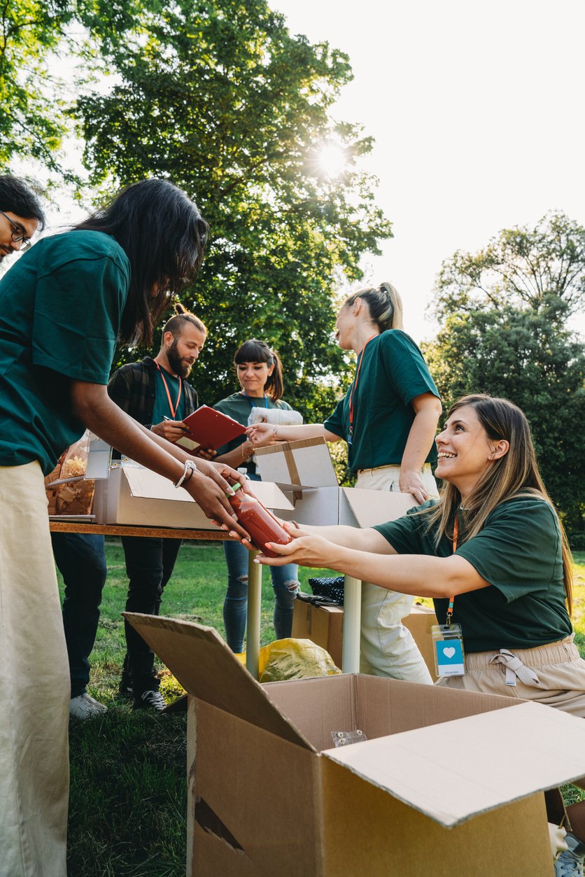 Nonprofit volunteers Serving the Community